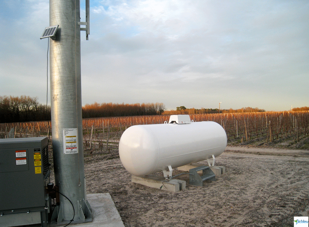 Citerne pour protection des vignes