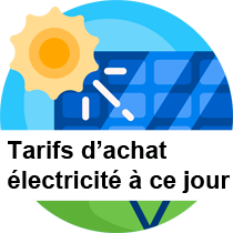 Tarif achat électricité photovoltaïque