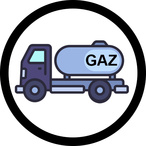 camion de livraison de gaz propane
