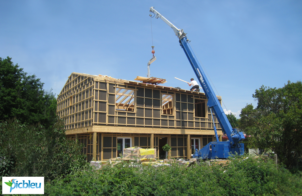 Maison bois en construction